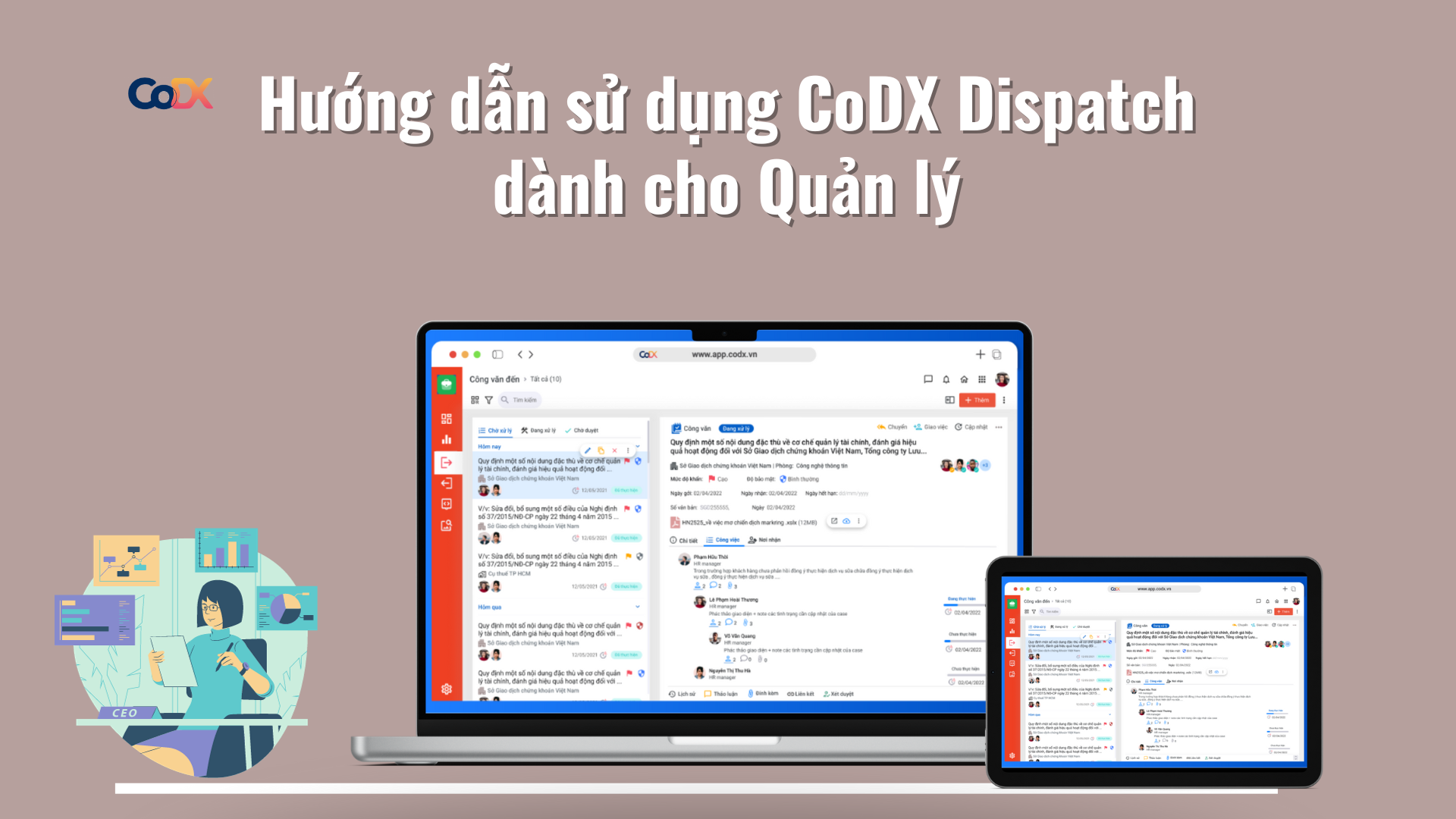 Hướng dẫn sử dụng CoDX Dispatch cho quản lý